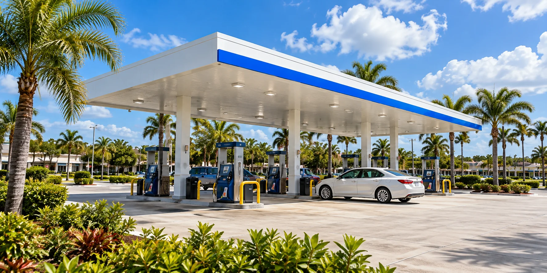 Illustrative Florida gas station; not a photograph of a verified portfolio property
